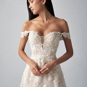 Lace Off-Shoulder Wedding Gown